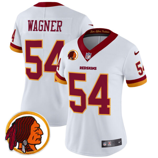 Women's Washington Redskins Throwback Vapor Limited Jersey V2 - All Stitched - Image 5