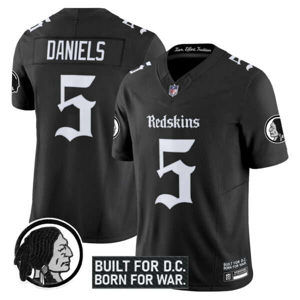Men's Washington Redskins 'Gothic Capital Edition' Vapor Limited Jersey V2 - All Stitched