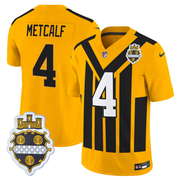 Men's Pittsburgh Steelers 1933 Patch Throwback Vapor Limited Jersey - All Stitched - Image 3