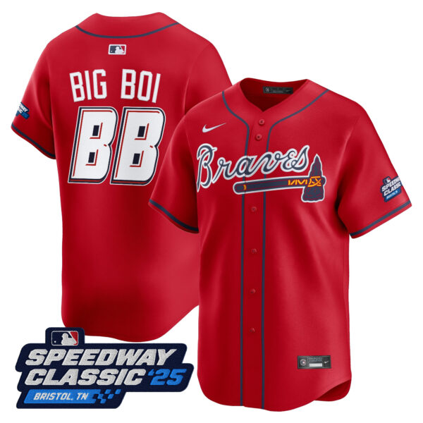 Men's Atlanta Braves 'Speedway Classic' Vapor Premier Limited Jersey - All Stitched - Image 33