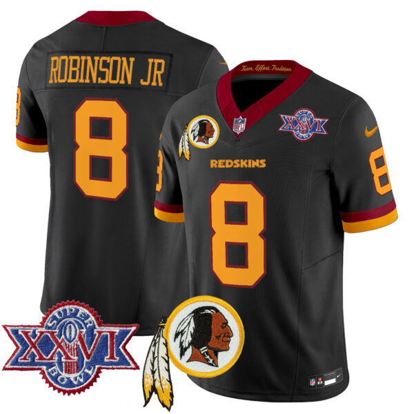 Men's Washington Redskins Throwback 1992 Super Bowl XXVI Patch Vapor Limited Jersey V3 - All Stitched - Image 43