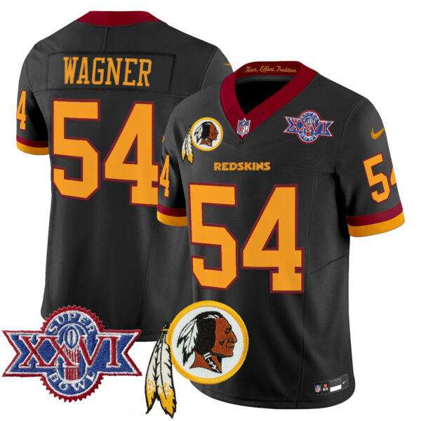 Men's Washington Redskins Throwback 1992 Super Bowl XXVI Patch Vapor Limited Jersey V3 - All Stitched - Image 45