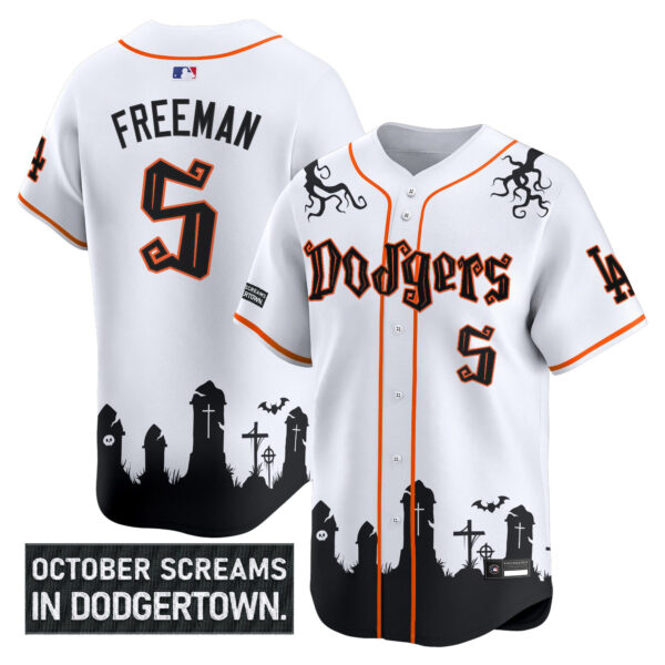Men's Los Angeles Dodgers 'Halloween Edition' Premier Limited Jersey - Stitched - Image 13