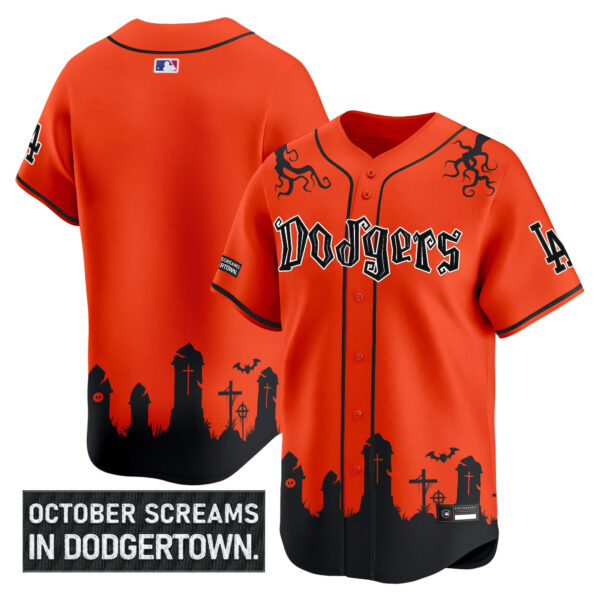 Men's Los Angeles Dodgers 'Halloween Edition' Premier Limited Jersey - Stitched - Image 30