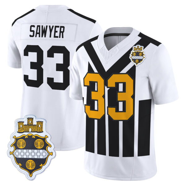 Men's Pittsburgh Steelers 1933 Patch Throwback Vapor Limited Jersey V2 - All Stitched - Image 12