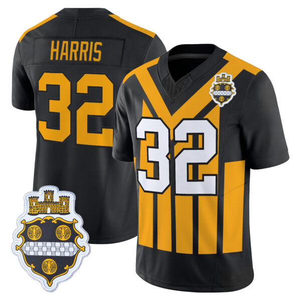 Men's Pittsburgh Steelers 1933 Patch Throwback Vapor Limited Jersey V2 - All Stitched - Image 30