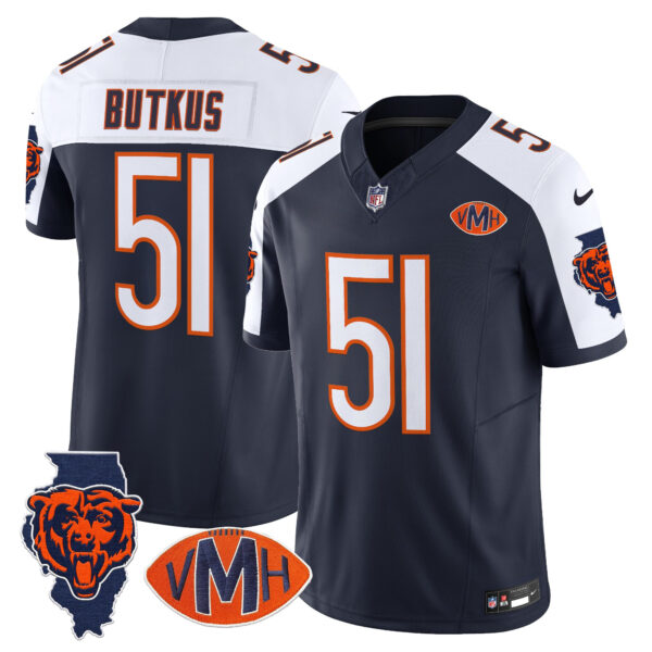 Men's Chicago Bears Virginia McCaskey Memorial Patch Vapor Jersey - All Stitched - Image 4