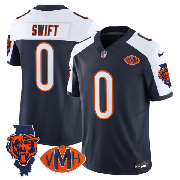 Men's Chicago Bears Virginia McCaskey Memorial Patch Vapor Jersey - All Stitched - Image 3