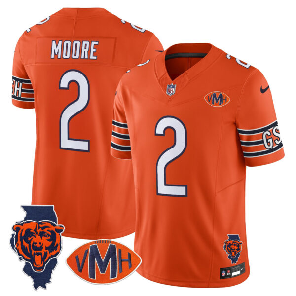Men's Chicago Bears Virginia McCaskey Memorial Patch Vapor Jersey - All Stitched - Image 38