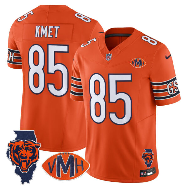 Men's Chicago Bears Virginia McCaskey Memorial Patch Vapor Jersey - All Stitched - Image 40