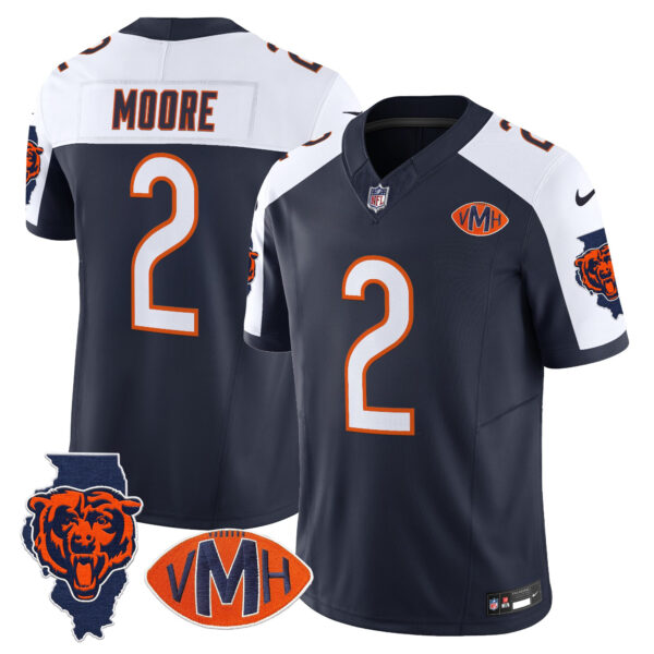 Men's Chicago Bears Virginia McCaskey Memorial Patch Vapor Jersey - All Stitched - Image 6