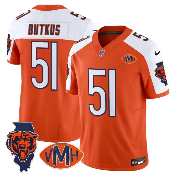 Men's Chicago Bears Virginia McCaskey Memorial Patch Vapor Jersey - All Stitched - Image 28