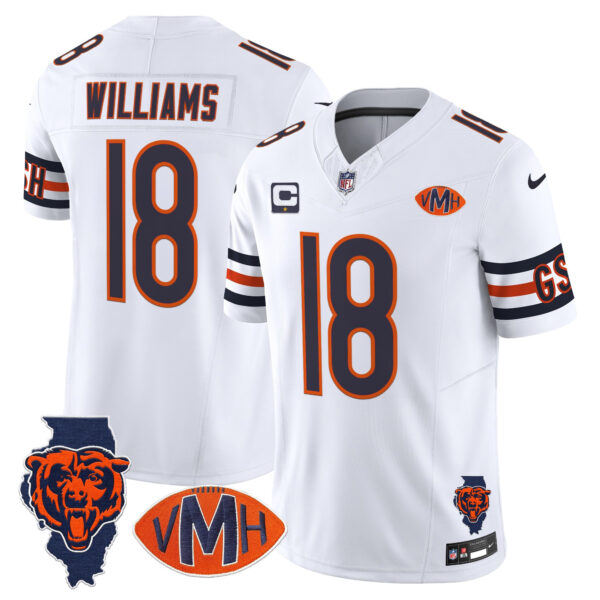 Men's Chicago Bears Virginia McCaskey Memorial Patch Vapor Jersey - All Stitched - Image 17