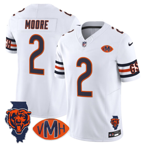 Men's Chicago Bears Virginia McCaskey Memorial Patch Vapor Jersey - All Stitched - Image 22