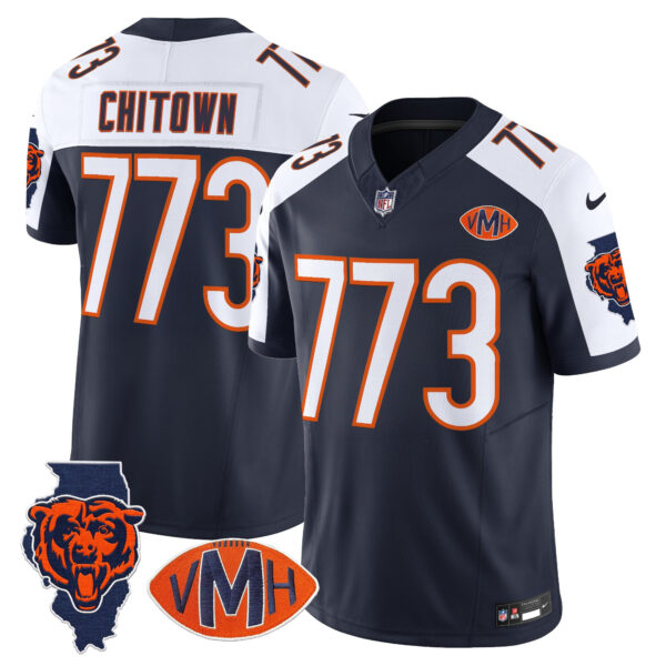 Men's Chicago Bears Virginia McCaskey Memorial Patch Vapor Jersey - All Stitched - Image 2