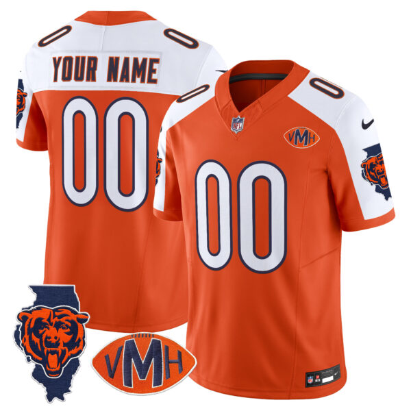 Chicago Bears Virginia McCaskey Memorial Patch Vapor Custom Jersey - All Stitched - Image 4