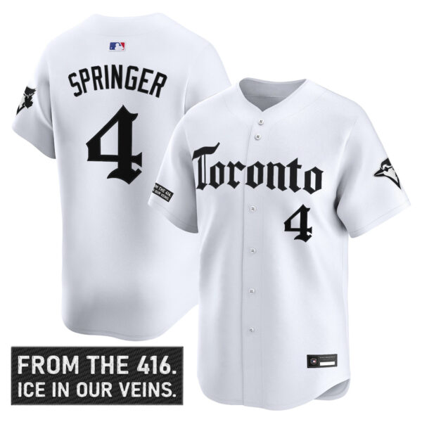 Men's Toronto Blue Jays 'Gothic North Edition' Vapor Premier Limited Jersey - All Stitched - Image 13