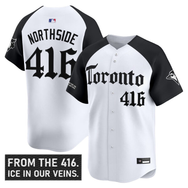 Men's Toronto Blue Jays 'Gothic North Edition' Vapor Premier Limited Jersey - All Stitched - Image 16