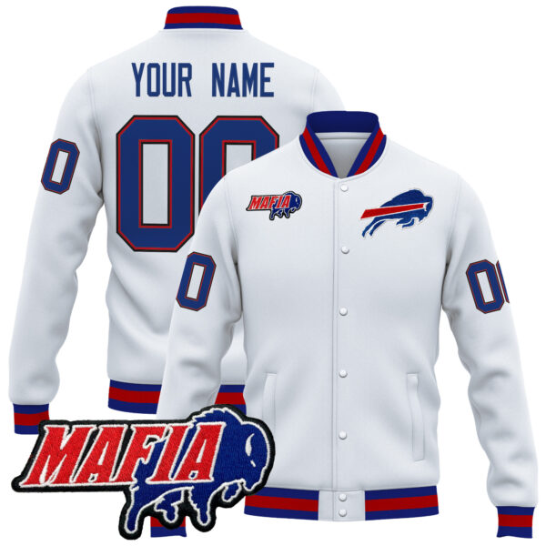 Buffalo Bills 2025 Bills Mafia Patch Premium Custom Jacket - All Stitched - Image 3