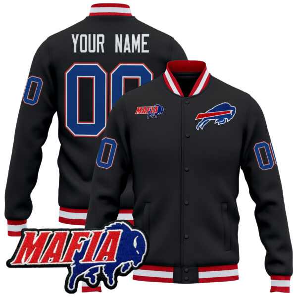 Buffalo Bills 2025 Bills Mafia Patch Premium Custom Jacket - All Stitched - Image 4