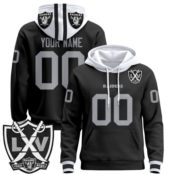 Las Vegas Raiders 2025 Premium Custom Pullover Hoodie - All Stitched - Image 2