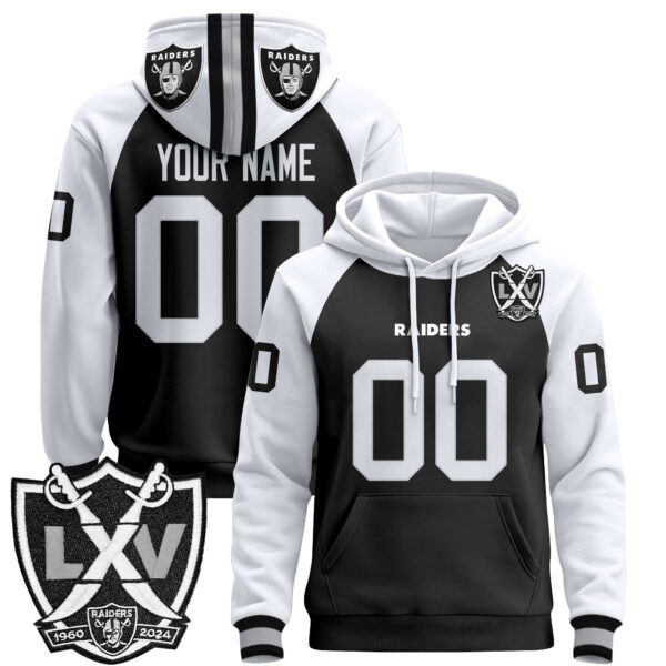 Las Vegas Raiders 2025 Premium Custom Pullover Hoodie - All Stitched