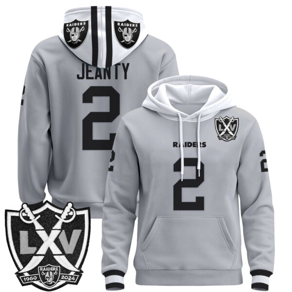 Men's Las Vegas Raiders 2025 Premium Pullover Hoodie - All Stitched - Image 11