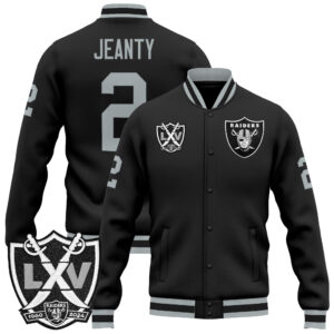 Men's Las Vegas Raiders 65th Anniversary Patch Premium Jacket - All Stitched
