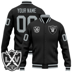 Las Vegas Raiders 65th Anniversary Patch Premium Custom Jacket - All Stitched