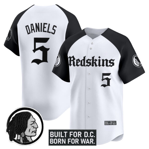 Men's Washington Redskins 'Gothic Capital Edition' Vapor Baseball Jersey - All Stitched - Image 21