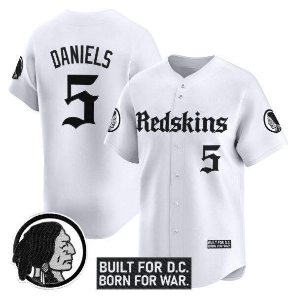 Men's Washington Redskins 'Gothic Capital Edition' Vapor Baseball Jersey - All Stitched - Image 11