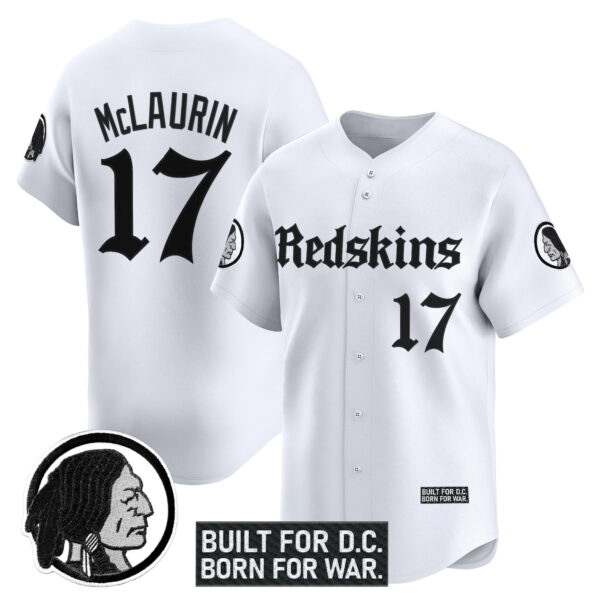 Men's Washington Redskins 'Gothic Capital Edition' Vapor Baseball Jersey - All Stitched - Image 16