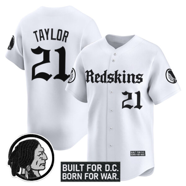 Men's Washington Redskins 'Gothic Capital Edition' Vapor Baseball Jersey - All Stitched - Image 17