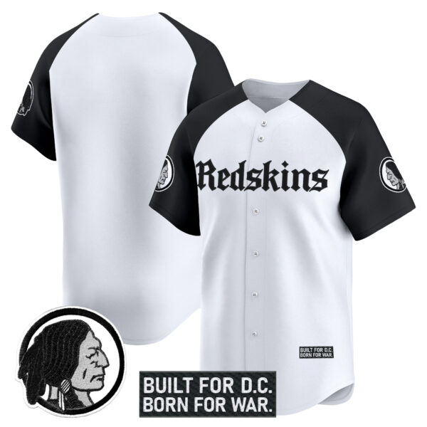 Men's Washington Redskins 'Gothic Capital Edition' Vapor Baseball Jersey - All Stitched - Image 30