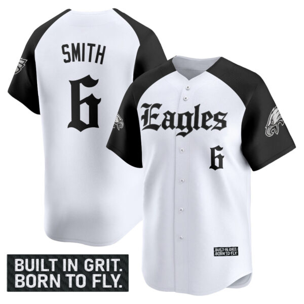 Men's Philadelphia Eagles 'Gothic Philly Edition' Vapor Baseball Jersey - All Stitched - Image 27