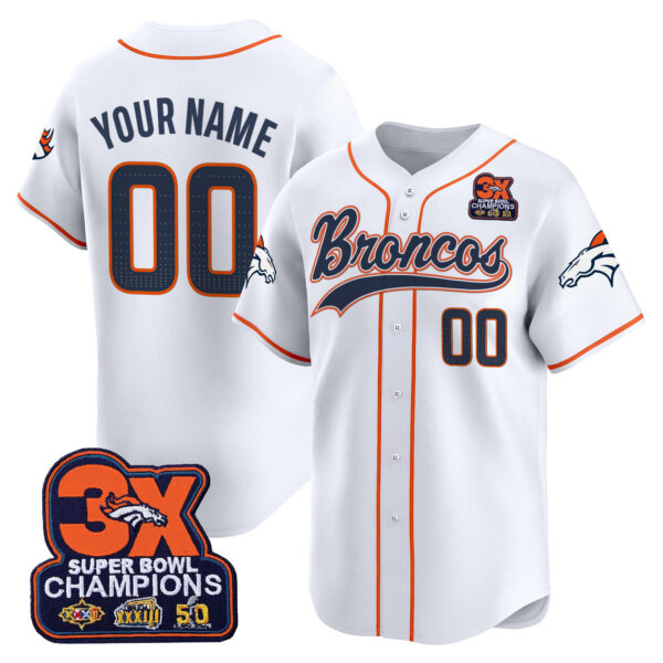 Denver Broncos 2025 Vapor Baseball Custom Jersey - All Stitched - Image 2