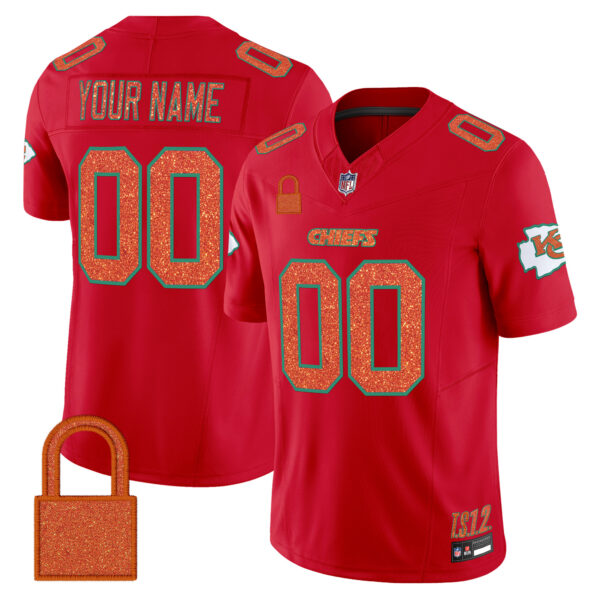 Kansas City Chiefs 'Taylor Swift - TS12 - The Life of a Showgirl' Vapor Limited Custom Jersey - All Stitched - Image 2