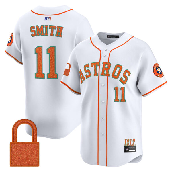 Men's Houston Astros 'Taylor Swift - TS12 - The Life of a Showgirl' Vapor Premier Limited Jersey - All Stitched - Image 9