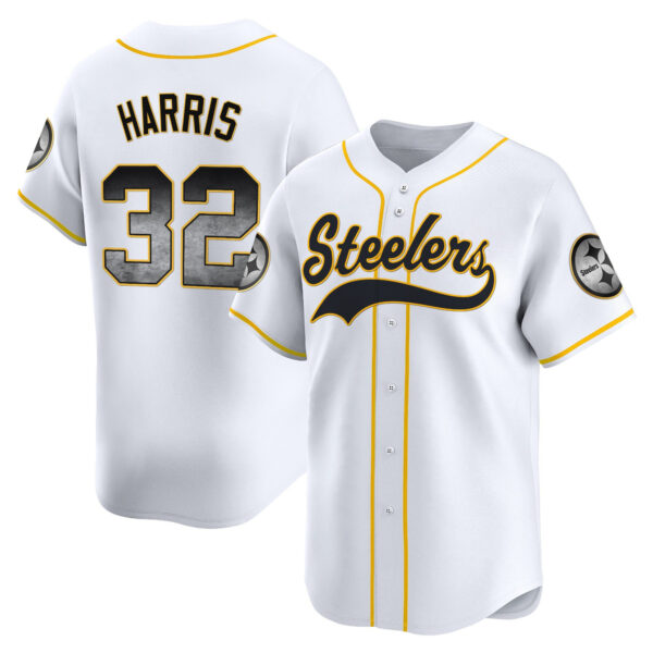 Men's Pittsburgh Steelers Arch Smoke Vapor Baseball Jersey - All Stitched - Image 20