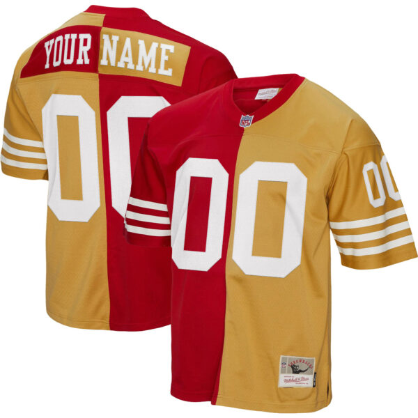 San Francisco 49ers Throwback Player Custom Jersey - All Stitched - Image 3