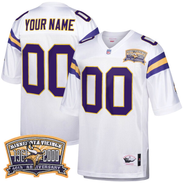 Minnesota Vikings Throwback Player Custom Jersey - All Stitched - Image 2