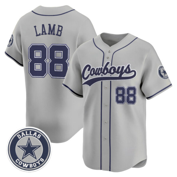 Men's Dallas Cowboys Vapor Baseball Jersey - All Stitched - Image 2