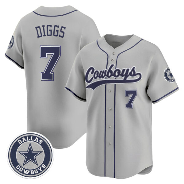 Men's Dallas Cowboys Vapor Baseball Jersey - All Stitched - Image 3