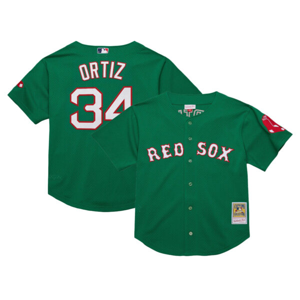 Men's Boston Red Sox Throwback Jersey - Cooperstown Collection - All Stitched - Image 17