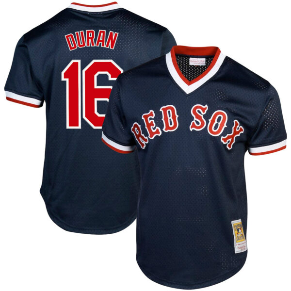 Men's Boston Red Sox Throwback Jersey - Cooperstown Collection - All Stitched - Image 30
