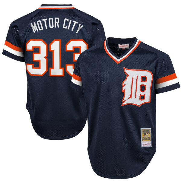 Men's Detroit Tigers Throwback Jersey - Cooperstown Collection - All Stitched - Image 11