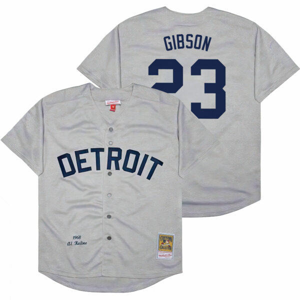 Men's Detroit Tigers Throwback Jersey - Cooperstown Collection - All Stitched - Image 19