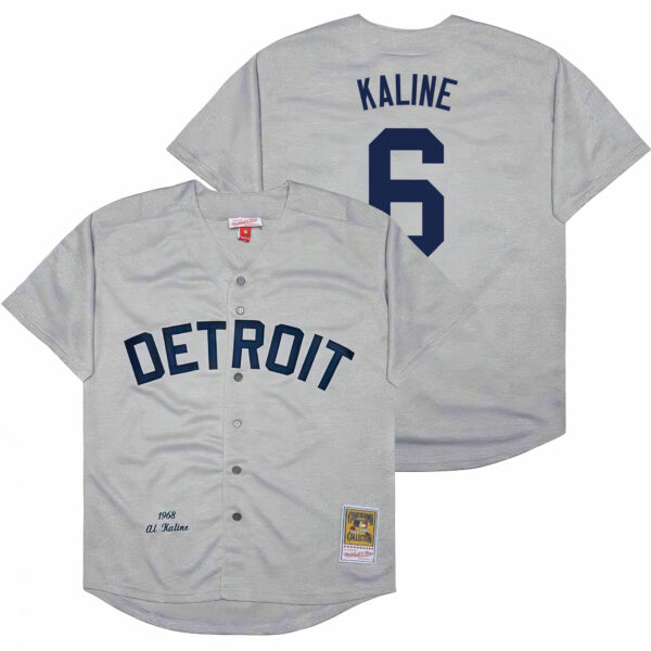 Men's Detroit Tigers Throwback Jersey - Cooperstown Collection - All Stitched - Image 21