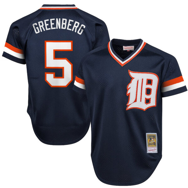 Men's Detroit Tigers Throwback Jersey - Cooperstown Collection - All Stitched - Image 15