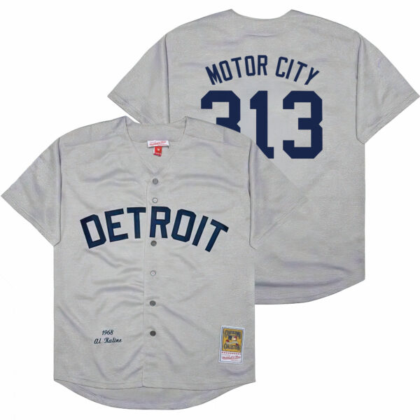 Men's Detroit Tigers Throwback Jersey - Cooperstown Collection - All Stitched - Image 20